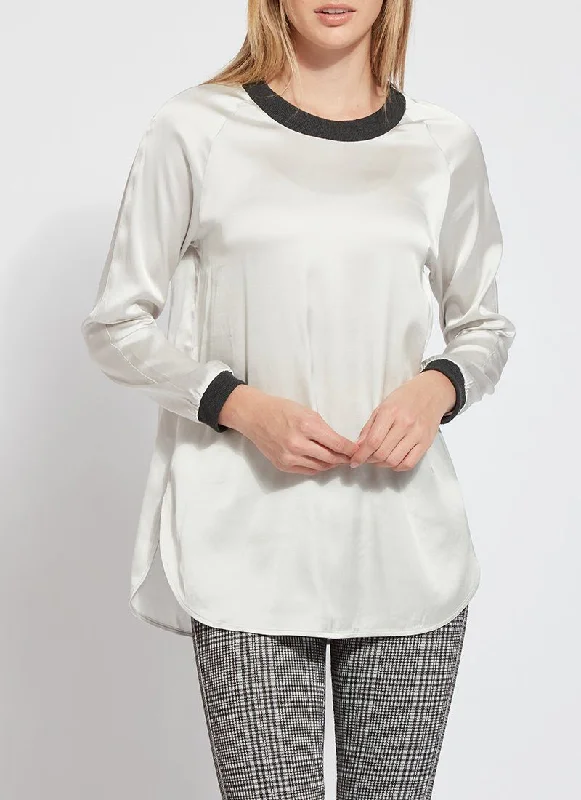 Relaxed-Fit Unisex Fashion For All-Day Comfort Get The Latest Trends Carol Pullover Satin Top Relaxed-Fit Unisex Fashion For All-Day Comfort Get The Latest Trends Carol Pullover Satin Top
