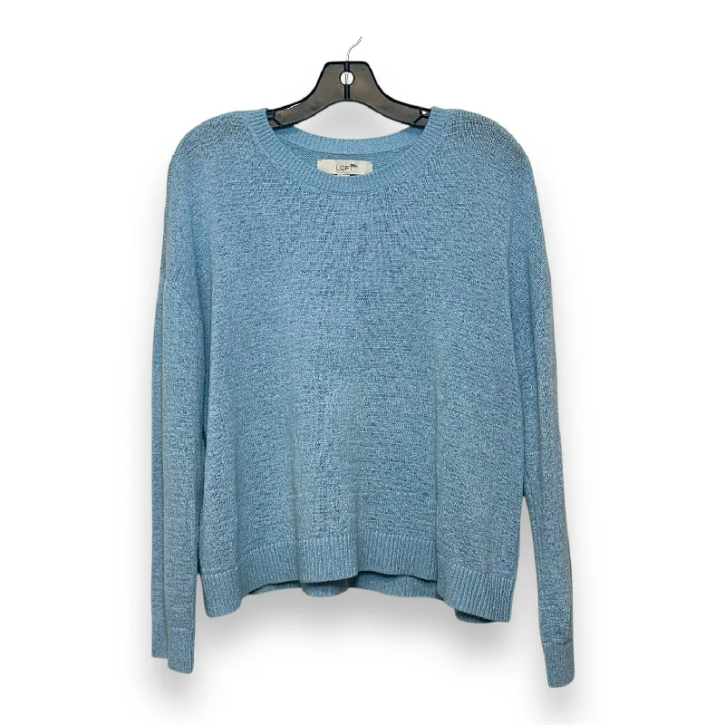 Sweater By Loft In Blue, Size: L