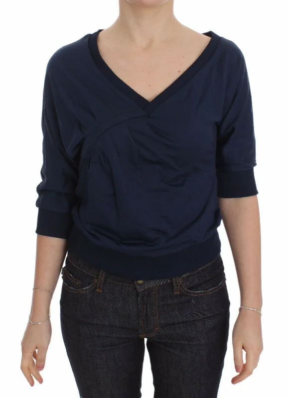Sleek And Stylish Unisex Outerwear Chic Style, Always In Vogue Exte Cotton Top Pullover Deep V-neck Women Women's Sweater Sleek And Stylish Unisex Outerwear Chic Style, Always In Vogue Exte Cotton Top Pullover Deep V-neck Women Women's Sweater