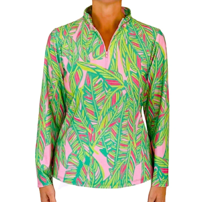 High-Quality Unisex Basics For All Occasions Explore What'S New Ana Maria Pullover In Abstract Leaves Pink And Lime High-Quality Unisex Basics For All Occasions Explore What'S New Ana Maria Pullover In Abstract Leaves Pink And Lime