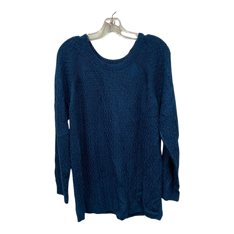 Sweater By Jones New York In Blue, Size:1X