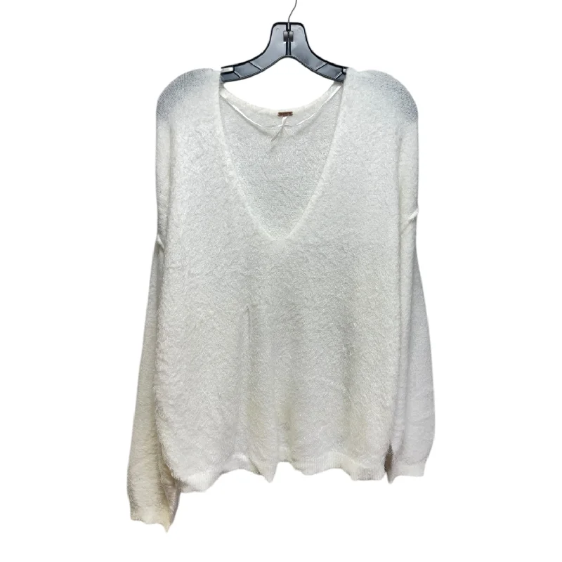 Sweater By Free People In White, Size: L