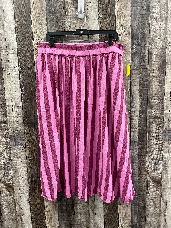 Skirt Maxi By A New Day In Pink, Size: L