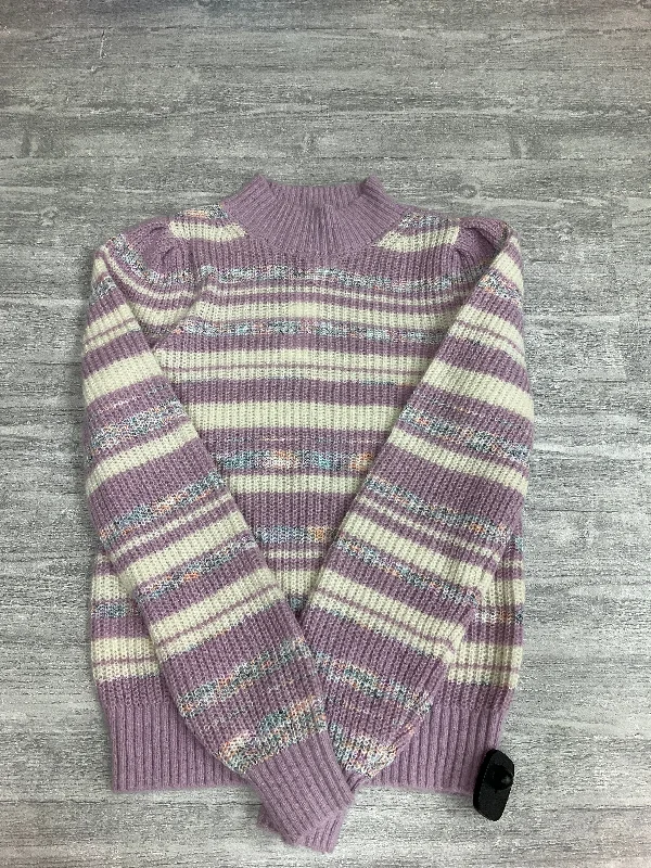 Sweater By Loft In Purple, Size: Xs