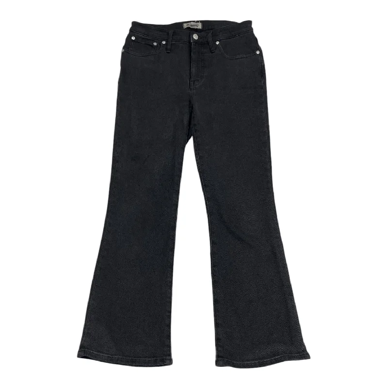 Jeans Flared By Madewell In Black, Size: 4