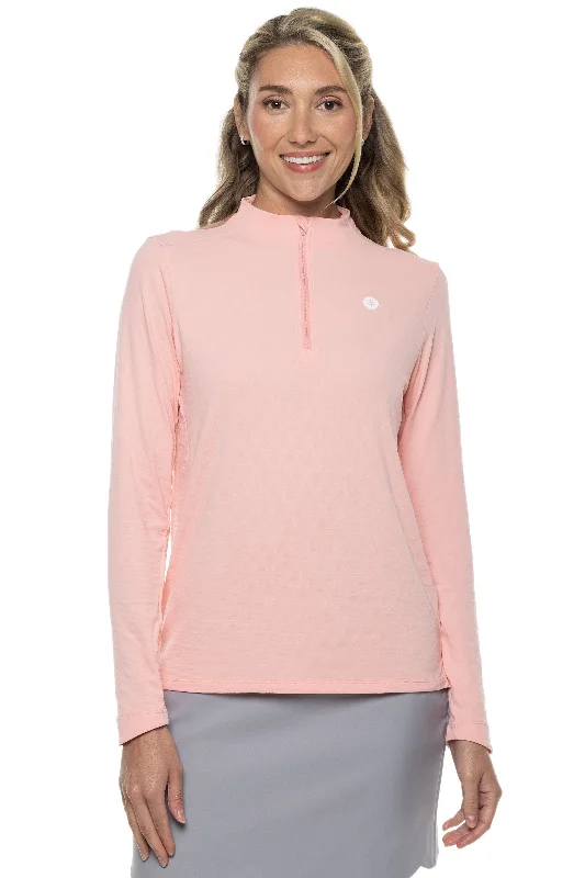 Unisex Casual Wear For All Seasons Fashion-Forward Women's Albatrose Golf Pullover | Peachy Pink Diamond Jacquard Unisex Casual Wear For All Seasons Fashion-Forward Women's Albatrose Golf Pullover | Peachy Pink Diamond Jacquard