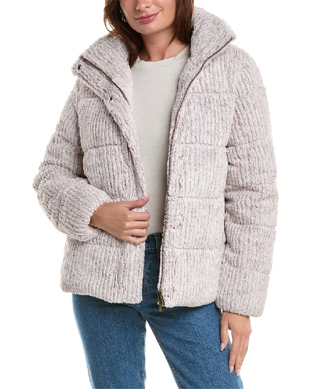 Unreal Fur Close Knit Puffer Jacket