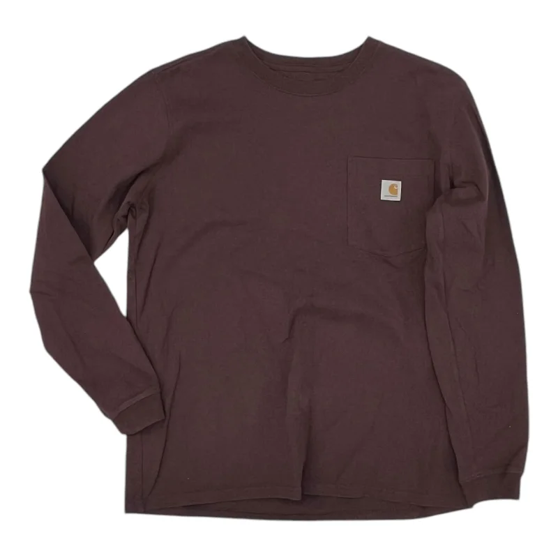 Top Ls By Carhartt In Maroon, Size:M