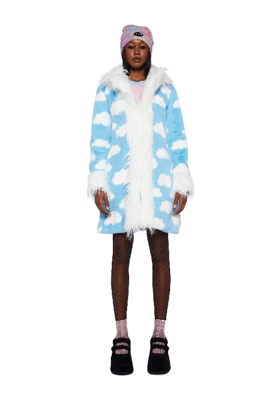 Dreamscape Love Faux Fur Coat