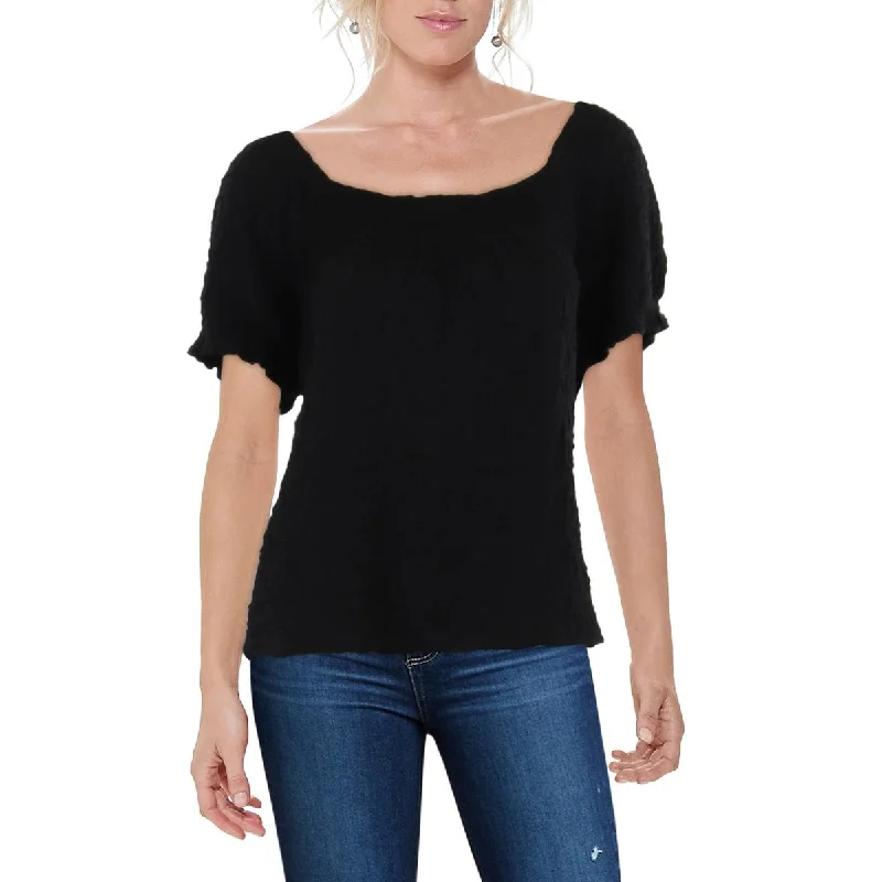 Sustainable And Ethical Unisex Clothing Huge Price Cut Womens Textured Smocked Pullover Top Sustainable And Ethical Unisex Clothing Huge Price Cut Womens Textured Smocked Pullover Top