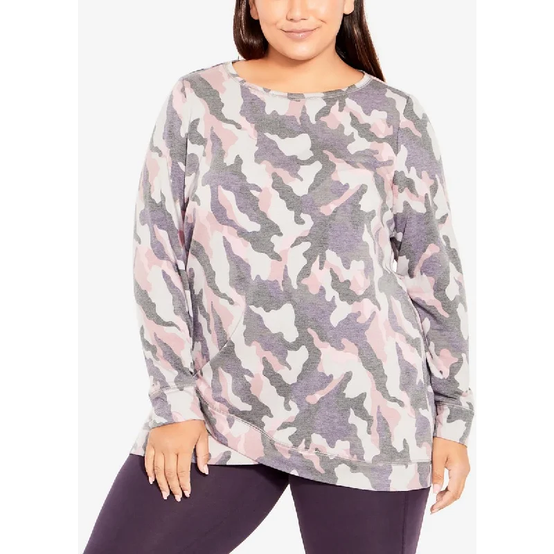 Relaxed-Fit Unisex Fashion For All-Day Comfort Unleash Your Fashion Womens Camouflage Double Hem Pullover Top Relaxed-Fit Unisex Fashion For All-Day Comfort Unleash Your Fashion Womens Camouflage Double Hem Pullover Top