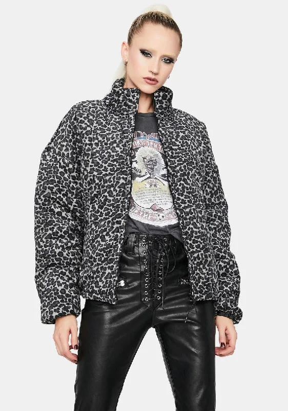 Women's Chic Outerwear Garments End-Of-Season Clearance Killer Kitten Puffer Jacket