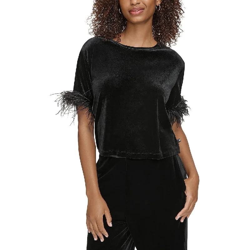 Sustainable And Ethical Unisex Clothing Hot Picks Womens Velvet Short Sleeve Pullover Top Sustainable And Ethical Unisex Clothing Hot Picks Womens Velvet Short Sleeve Pullover Top