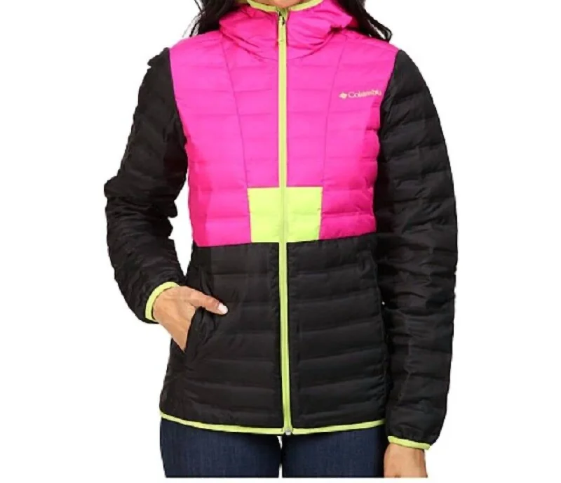 Puffer Coat Flashback Down Hooded Jacket In Black