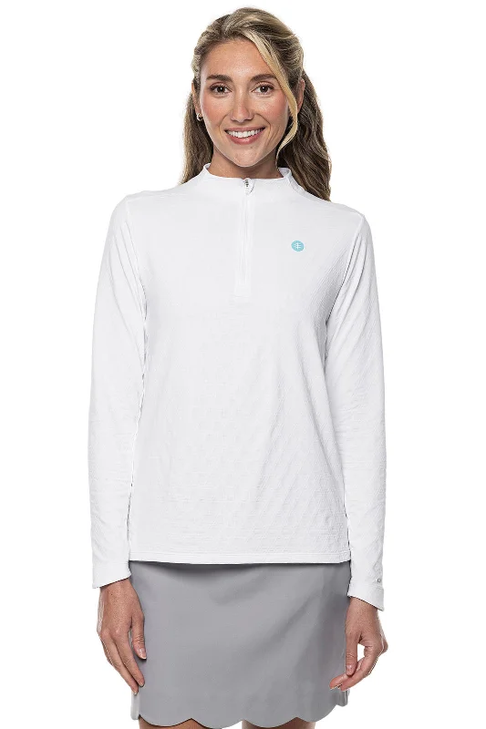 Minimalist Unisex Wardrobe Must-Haves Latest Fashion Women's Albatrose Golf Pullover | White Diamond Jacquard Minimalist Unisex Wardrobe Must-Haves Latest Fashion Women's Albatrose Golf Pullover | White Diamond Jacquard