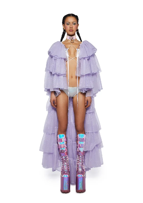 Rainbow Rhapsody Tulle Duster - Light Purple