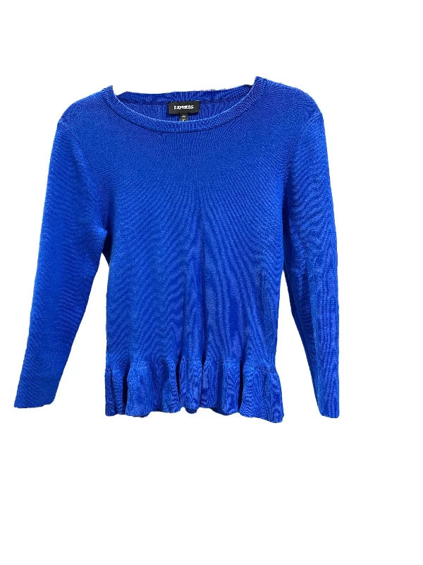 Sweater By Express In Blue, Size: M