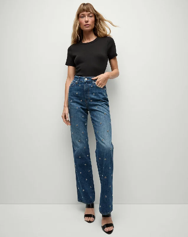 Dylan Grommet Straight-Leg Jean