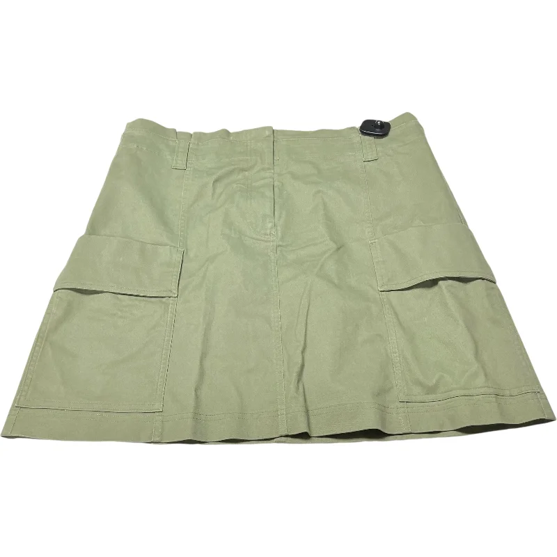 Skirt Mini & Short By Loft In Green, Size: Xl