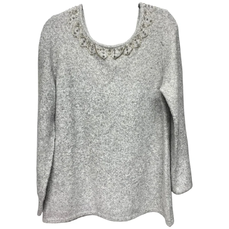 Sweater By Soft Surroundings In Grey, Size: M