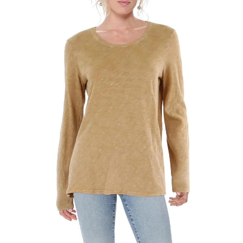 Classic And Timeless Gender-Neutral Fashion Additional Time-Limited Offers Womens Cotton Distressed Hem Pullover Top Classic And Timeless Gender-Neutral Fashion Additional Time-Limited Offers Womens Cotton Distressed Hem Pullover Top