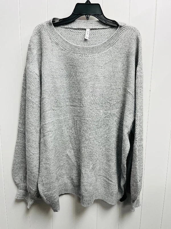 Sweater By NLEYOOK In Grey, Size: 2x