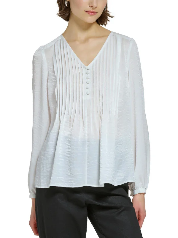 Functional And Stylish Unisex Wear Bid Farewell To The Old Season Womens Ruffled Pullover Top