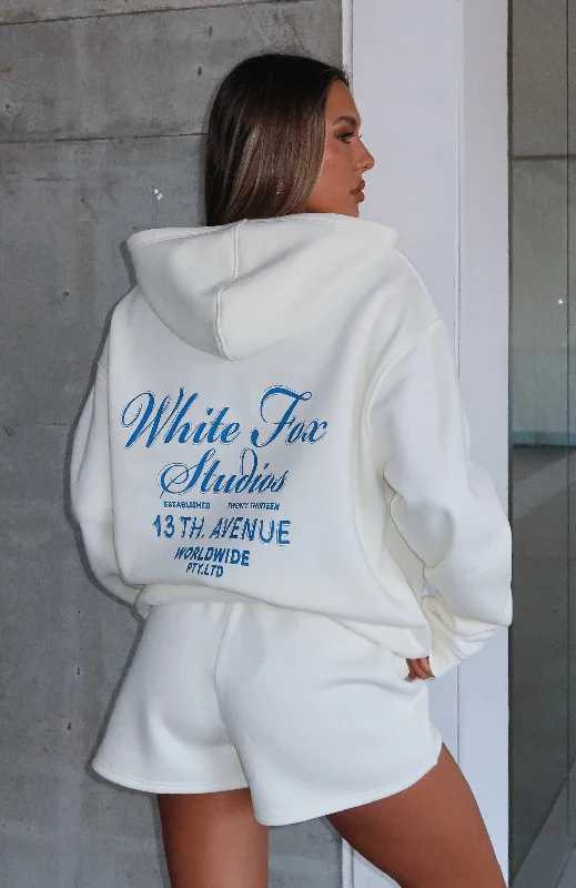 13th Avenue Oversized Hoodie Off White