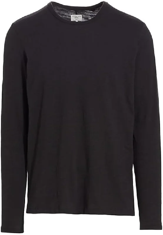 Comfortable And Stylish Unisex Outfits Modish Fashion Discounts Rag & Bone Men Classic L/S Tee Crew Neck Cotton Pullover T-Shirt Black Comfortable And Stylish Unisex Outfits Modish Fashion Discounts Rag & Bone Men Classic L/S Tee Crew Neck Cotton Pullover T-Shirt Black