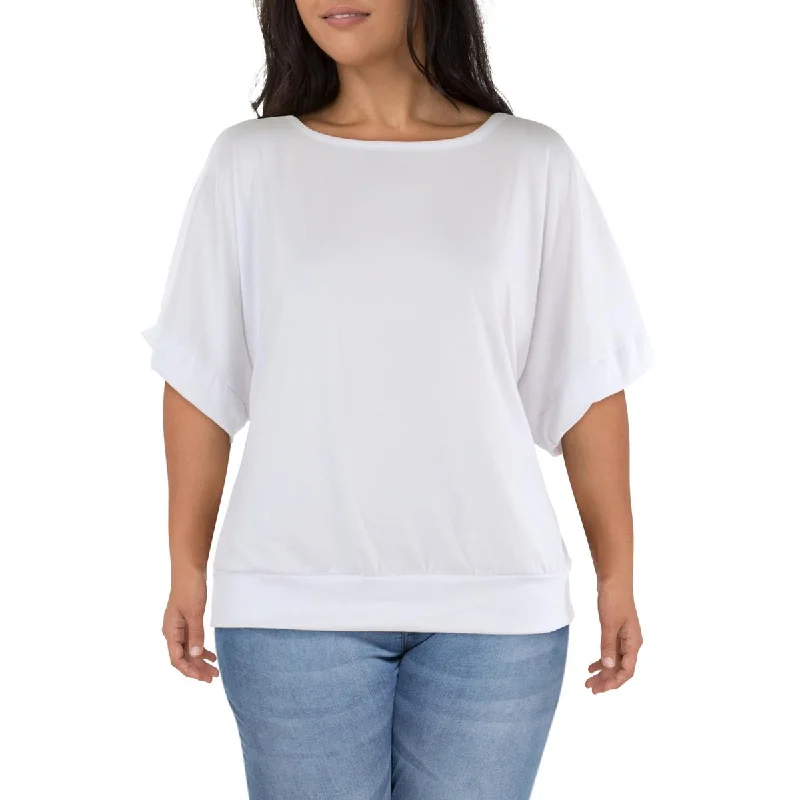 Unisex Casual Fashion Trends Forward Trendsetter Plus Womens Wideneck Kimono Sleeve Pullover Top Unisex Casual Fashion Trends Forward Trendsetter Plus Womens Wideneck Kimono Sleeve Pullover Top