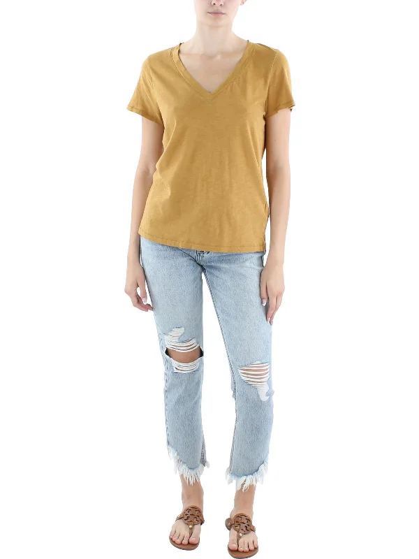 High-Quality Unisex Basics For All Occasions Timeless Elegance Redefined Womens Slub V-Neck Pullover Top High-Quality Unisex Basics For All Occasions Timeless Elegance Redefined Womens Slub V-Neck Pullover Top