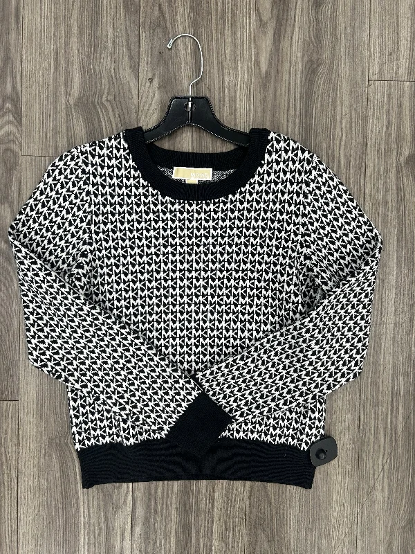 Sweater By Michael By Michael Kors In Black & White, Size: M