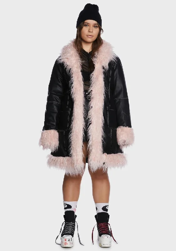 Plus Music Muse Faux Fur Jacket