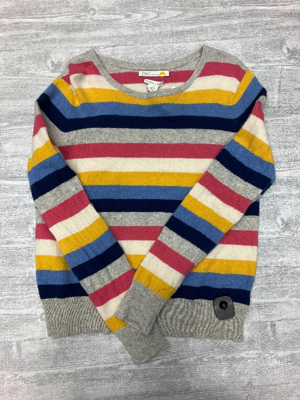 Sweater Cashmere By C And C In Striped Pattern, Size: L