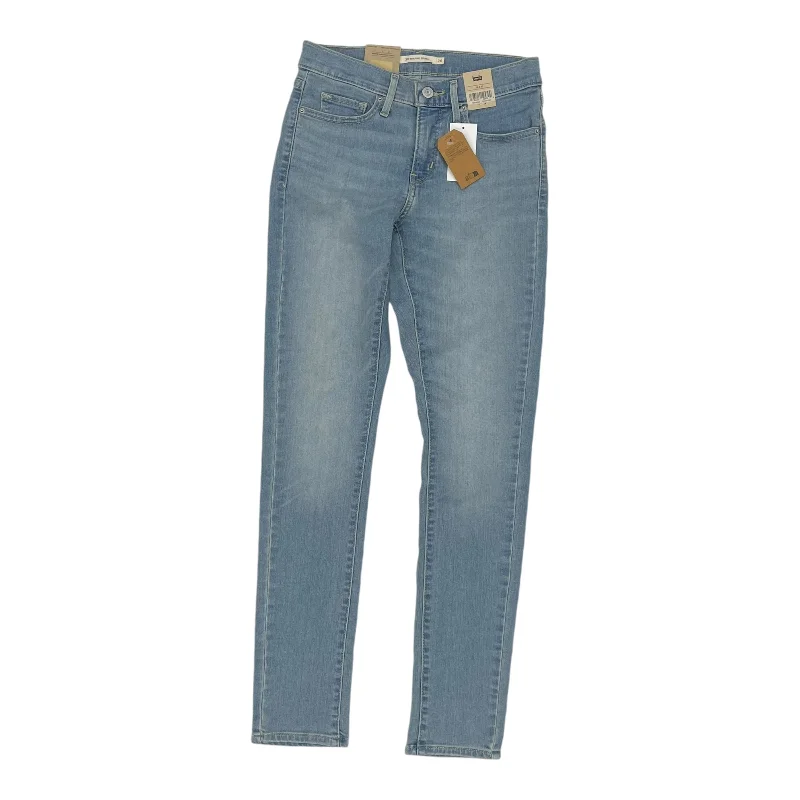 Jeans Skinny By Levis In Blue Denim, Size:2