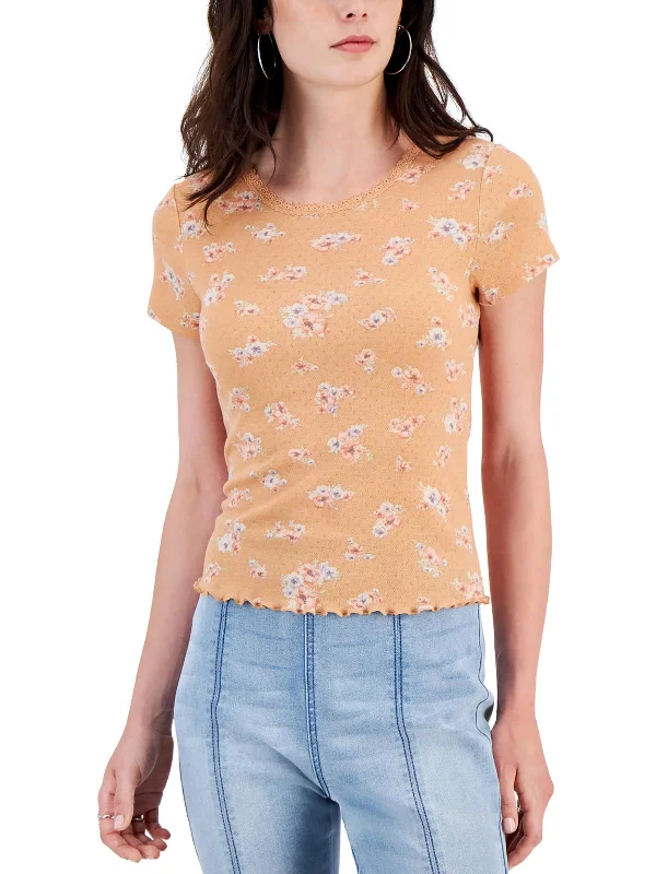 Versatile Clothing For All Genders Bold Style Discounts Womens Floral Print Short Sleeves Pullover Top Versatile Clothing For All Genders Bold Style Discounts Womens Floral Print Short Sleeves Pullover Top