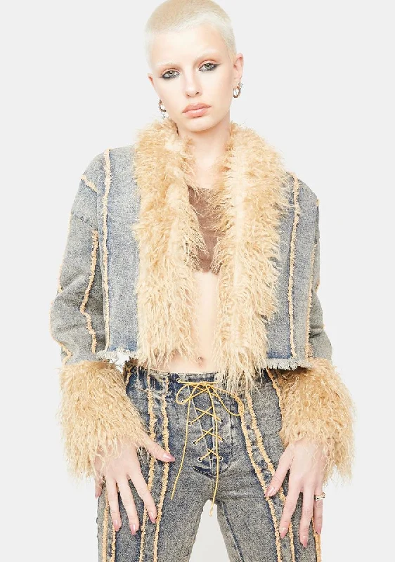 Women's Activewear Apparel Style Upgrade Who's To Say Denim Jacket