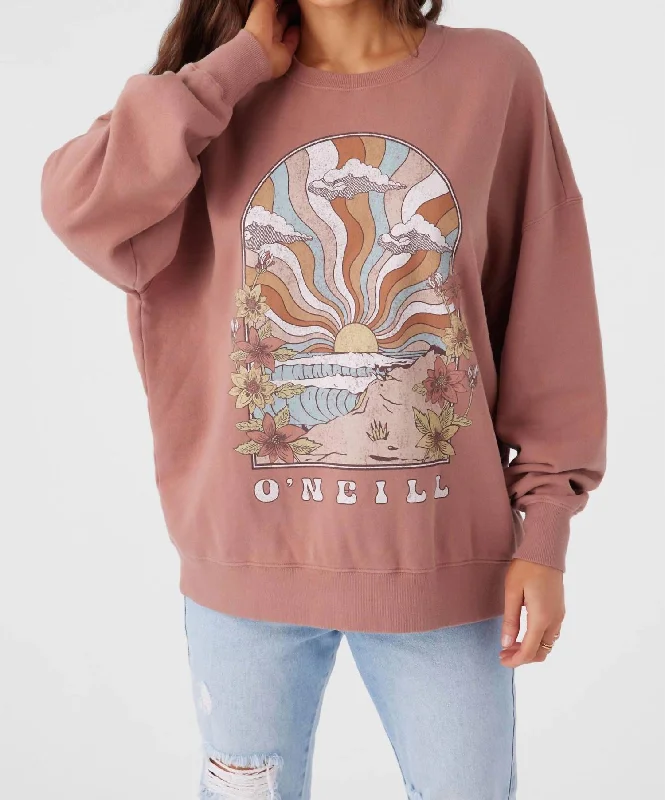 Versatile Gender-Free Wardrobe Essentials Flash Sale Choice Oversized Fit Fleece Pullover In Burlwood Versatile Gender-Free Wardrobe Essentials Flash Sale Choice Oversized Fit Fleece Pullover In Burlwood