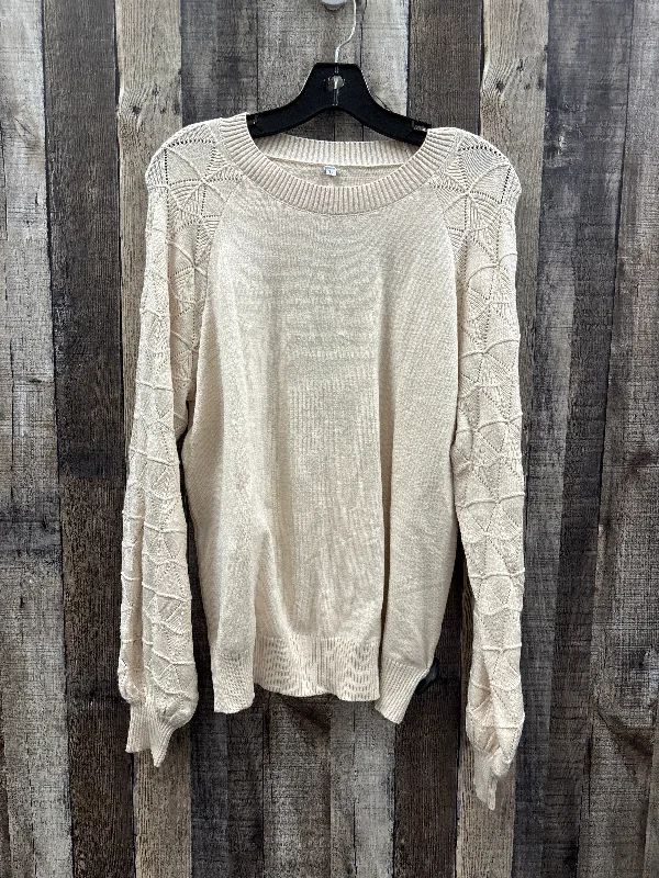 Sweater By Cmf In Cream, Size: L