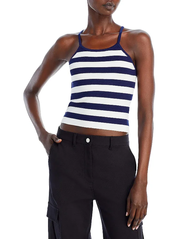 Minimalist Unisex Fashion Must-Haves Chic Style Discounts Womens Cropped Striped Pullover Top Minimalist Unisex Fashion Must-Haves Chic Style Discounts Womens Cropped Striped Pullover Top