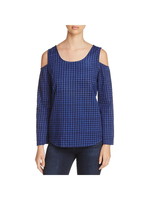 Versatile Gender-Free Wardrobe Essentials Fashion Forward Femininity Womens Cold Shoulder Plaid Pullover Top Versatile Gender-Free Wardrobe Essentials Fashion Forward Femininity Womens Cold Shoulder Plaid Pullover Top