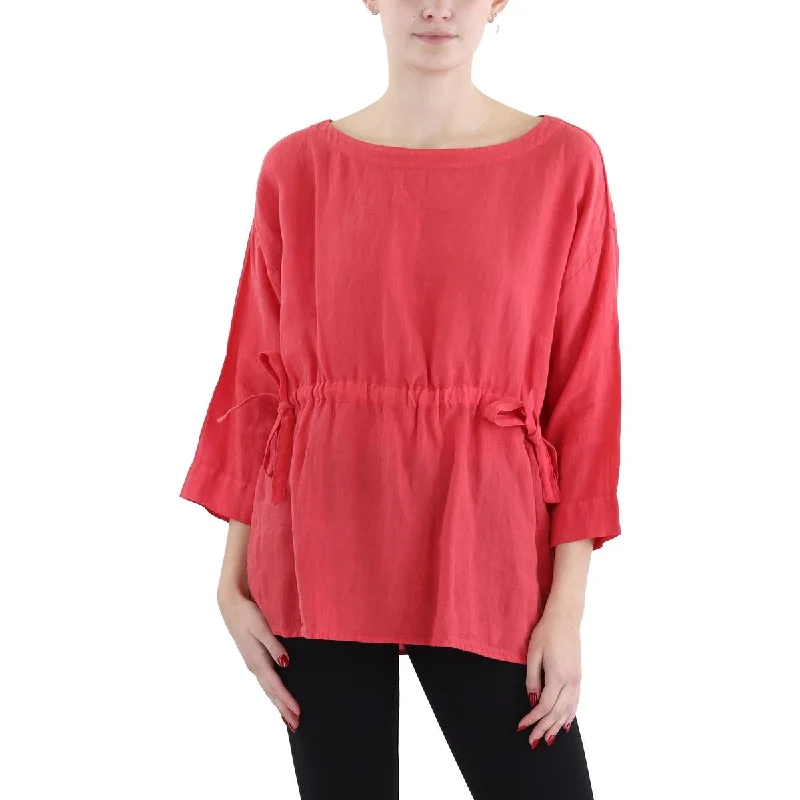 Sustainable And Ethical Unisex Clothing Urban Fashion Womens Drawstring Hem Split Hem Pullover Top Sustainable And Ethical Unisex Clothing Urban Fashion Womens Drawstring Hem Split Hem Pullover Top