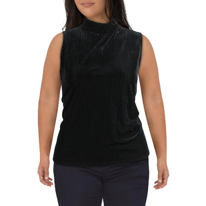 Fashion-Forward Gender-Neutral Outerwear Popular Collection Womens Mock Neck Textured Pullover Top Fashion-Forward Gender-Neutral Outerwear Popular Collection Womens Mock Neck Textured Pullover Top