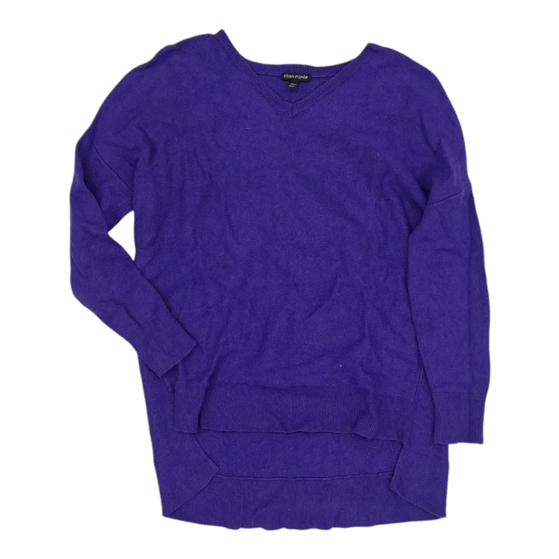 Sweater By Eileen Fisher In Purple, Size:M