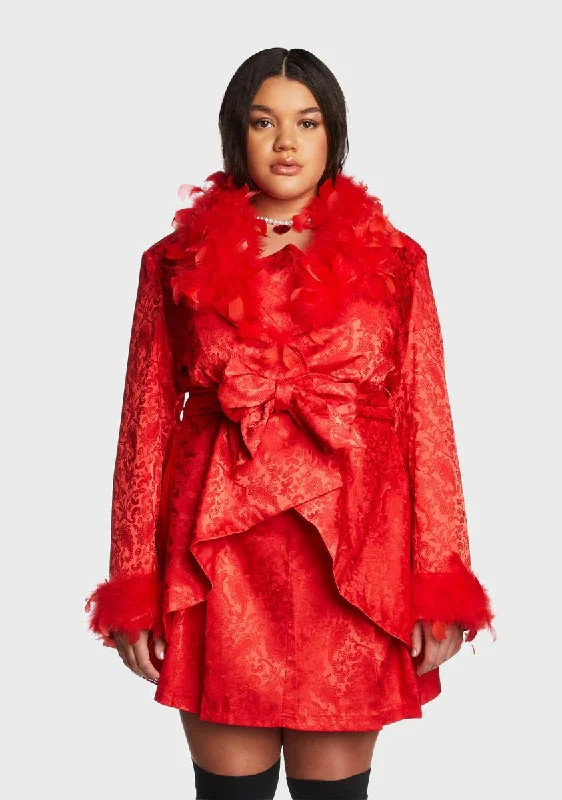 Charming Women's Garments Chic Trends Unveiled Plus Spicy Crushes And Wishes Brocade Coat Charming Women's Garments Chic Trends Unveiled Plus Spicy Crushes And Wishes Brocade Coat