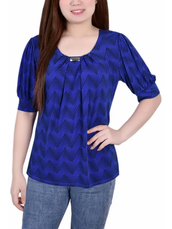 Trendy Unisex Streetwear Fashion Fashion Sale Petites Womens Printed Pullover Top