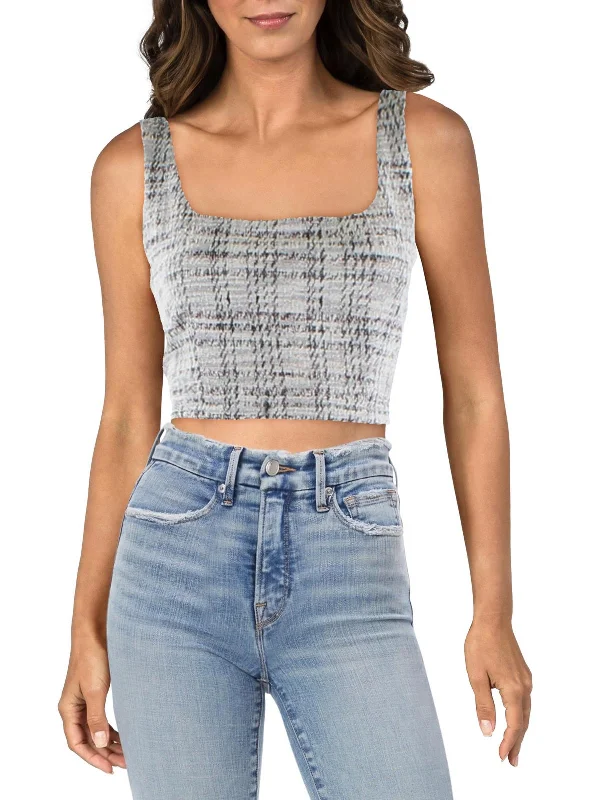 Modern Unisex Clothing For Any Occasion Premium Style Womens Cropped Metallic Pullover Top Modern Unisex Clothing For Any Occasion Premium Style Womens Cropped Metallic Pullover Top