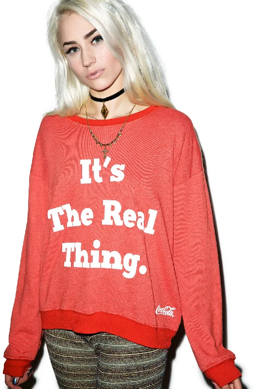 Everyday Wear For Men And Women Seasonal Fashion The Real Thing Pullover Oversized Sweatshirt Everyday Wear For Men And Women Seasonal Fashion The Real Thing Pullover Oversized Sweatshirt