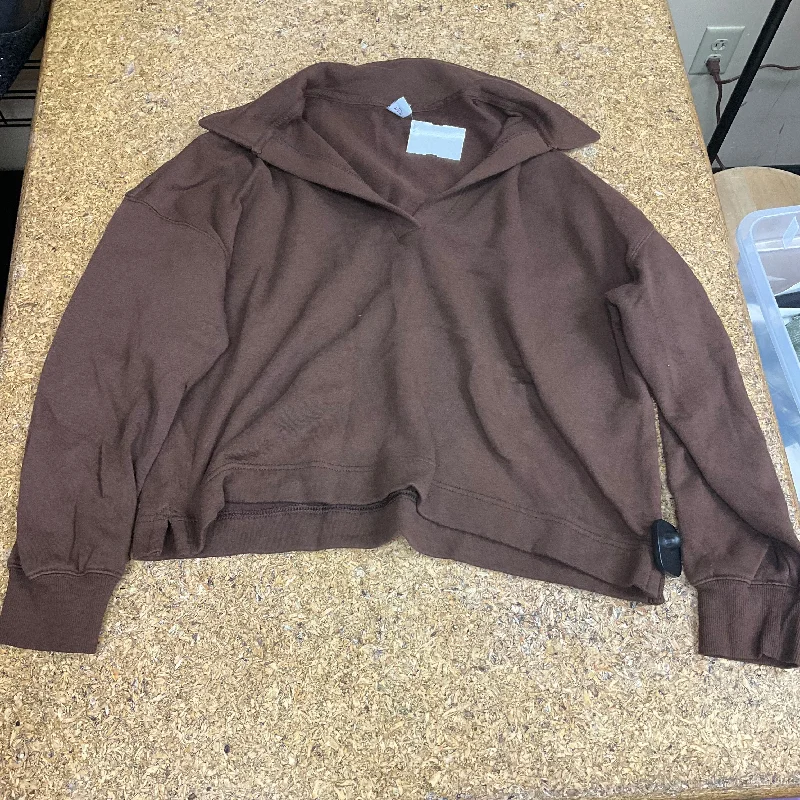 Top Long Sleeve By Old Navy In Brown, Size: S