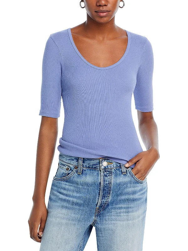 Casual And Trendy Unisex Fashion Staples New Styles Just In Womens Scoop Neck Ribbed Pullover Top Casual And Trendy Unisex Fashion Staples New Styles Just In Womens Scoop Neck Ribbed Pullover Top
